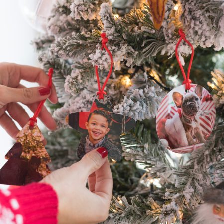 Adornos personalizados para el árbol de Navidad