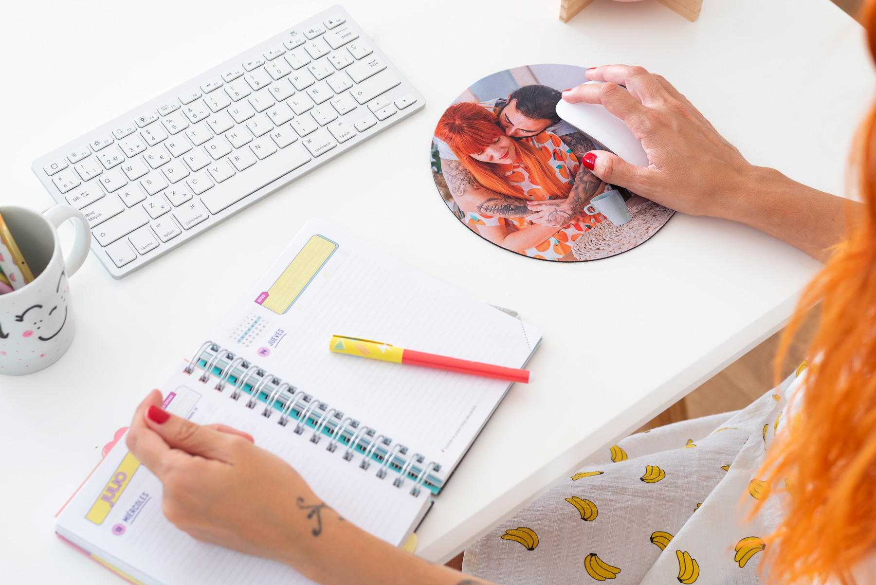 Alfombrilla de ratón redonda