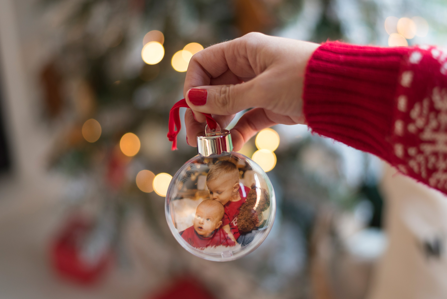 bola-arbol-navidad-personalizada-1 Bola de navidad transparente personalizada con una foto