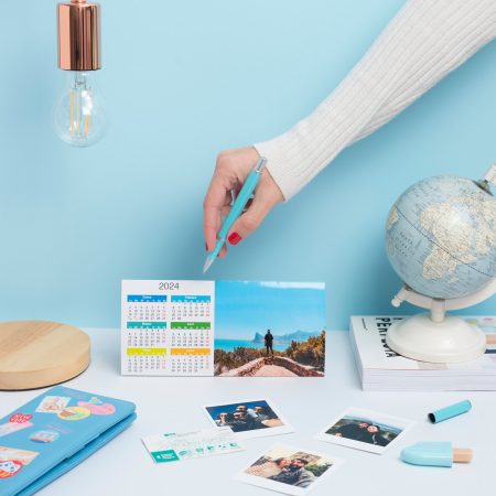 Calendario de mesa sencillo. Pack de 2 unidades iguales