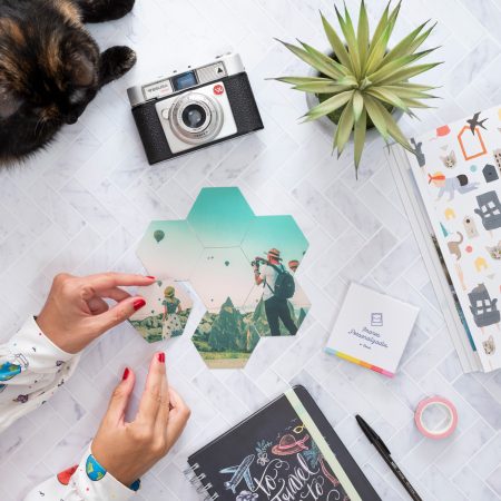 Puzzle imanes hexagonales