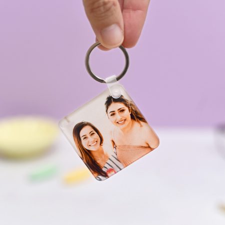 Llavero de metacrilato formato cuadrado 5x5 cm