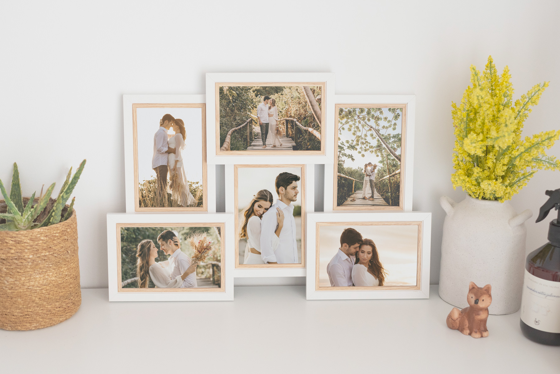 marco-multiple-nordic-6 Marco múltiple modelo Nordic para 6 fotos. En color blanco y madera natural