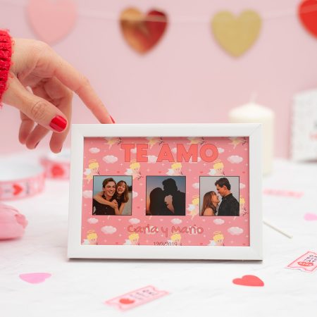 Marcos de San Valentín personalizarlos con vuestras fotos favoritas, vuestros nombres y la fecha