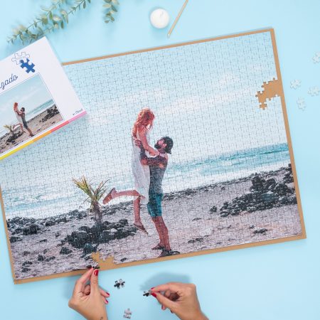 Puzzle personalizado con tu foto de 1000 piezas tamaño 68x48 cm.