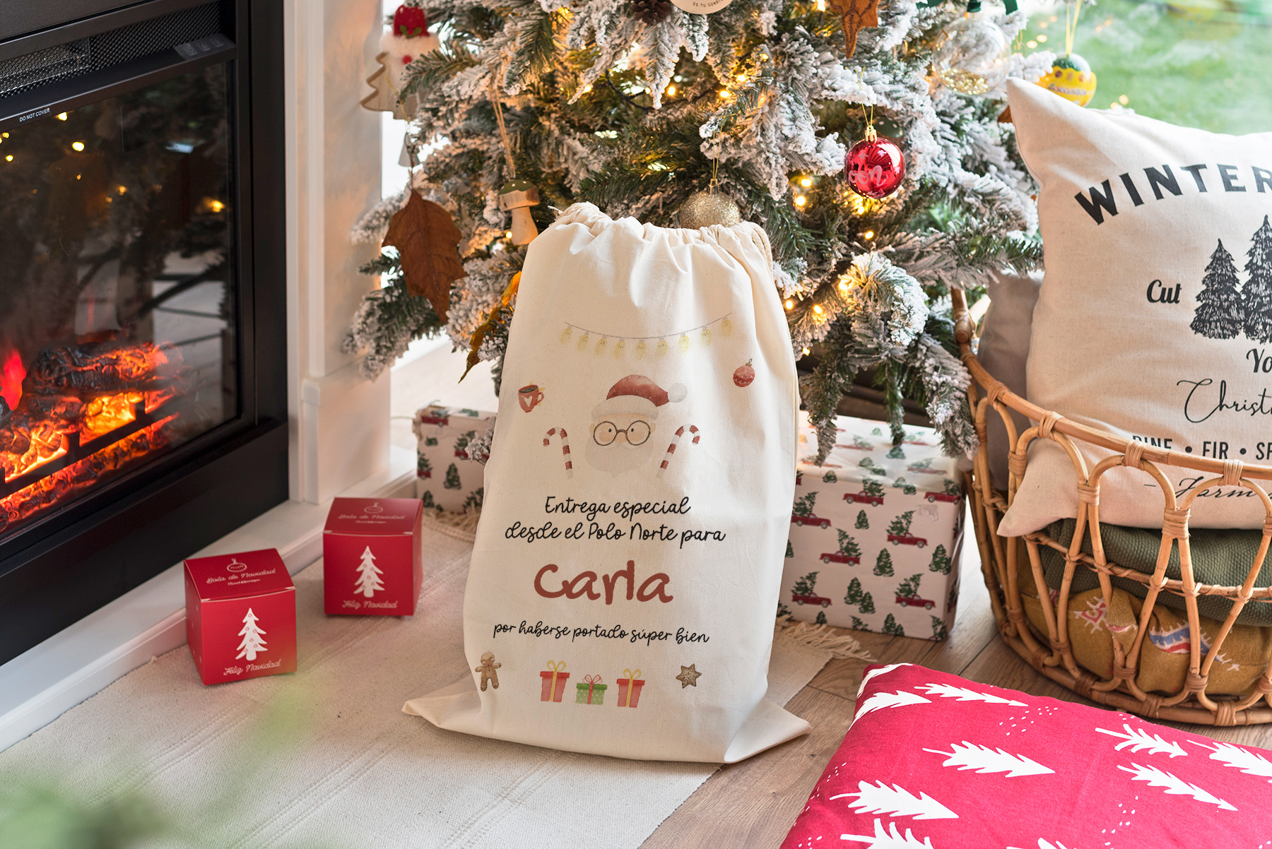 saco papa noel grande